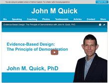 Tablet Screenshot of johnmquick.com